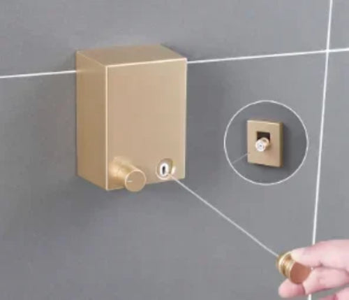 Double Row Clothline Mounted Retractable Clothes Dryer Steel Rope Wall