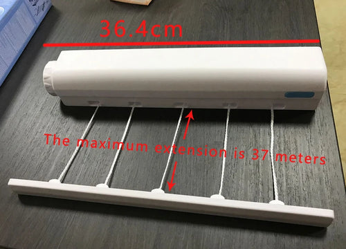 1pc drying rack, spring automatic retractable four-strand five-strand