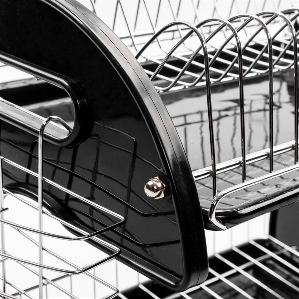 Dual-Layer Kitchen Rack Organizer – Bowls & Dish Storage Shelf